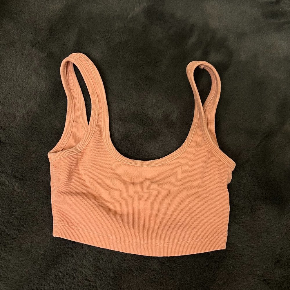 Coral Crop Top